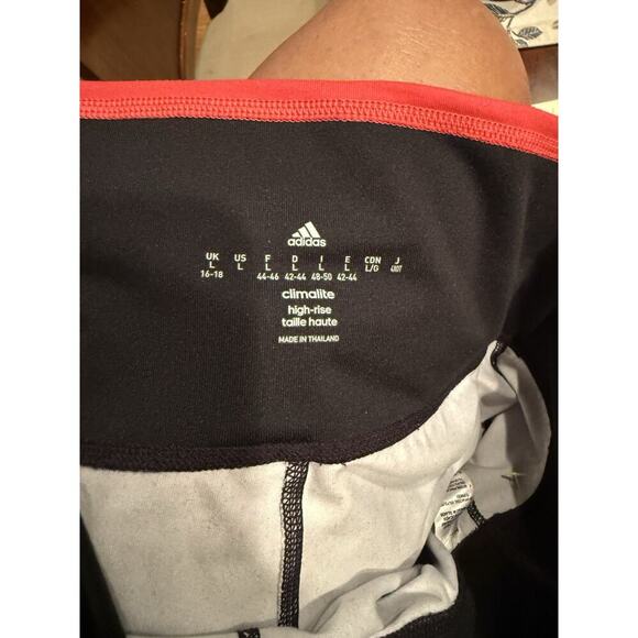 Adidas ClimaLite Active High Rise Capri Leggings Black Large - Picture 3 of 3